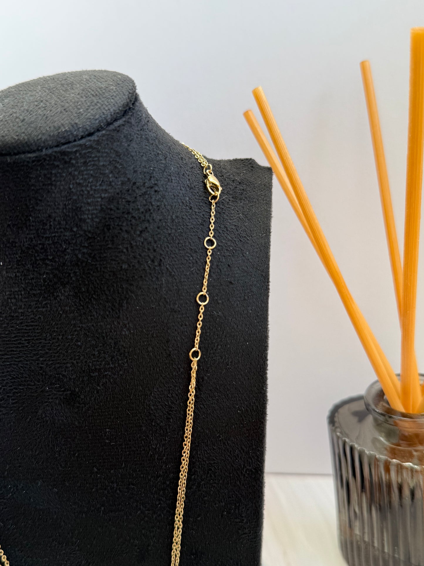 Interlocked Silver Gold Necklace