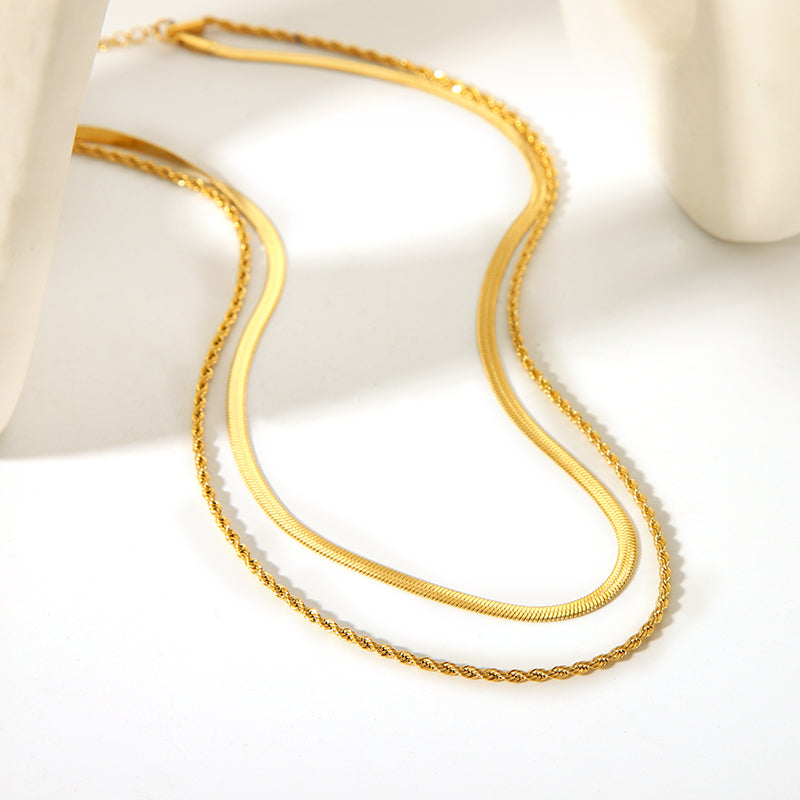 Layered Rope Chain Necklace
