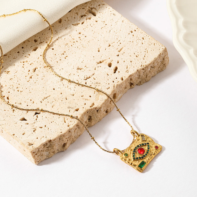 Gold Evil Eye Necklace