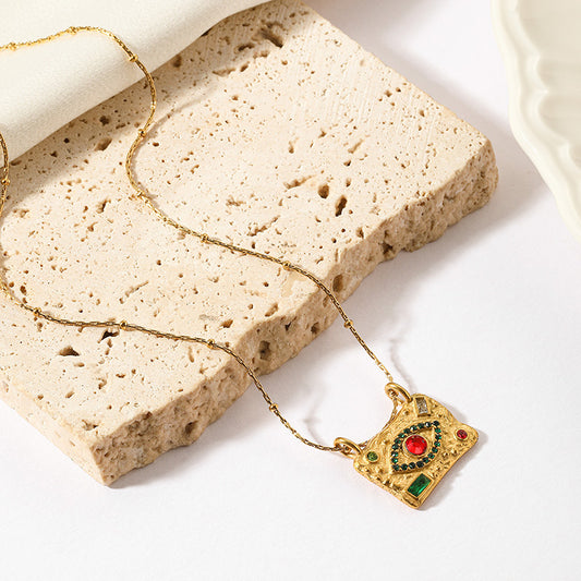 Gold Evil Eye Necklace