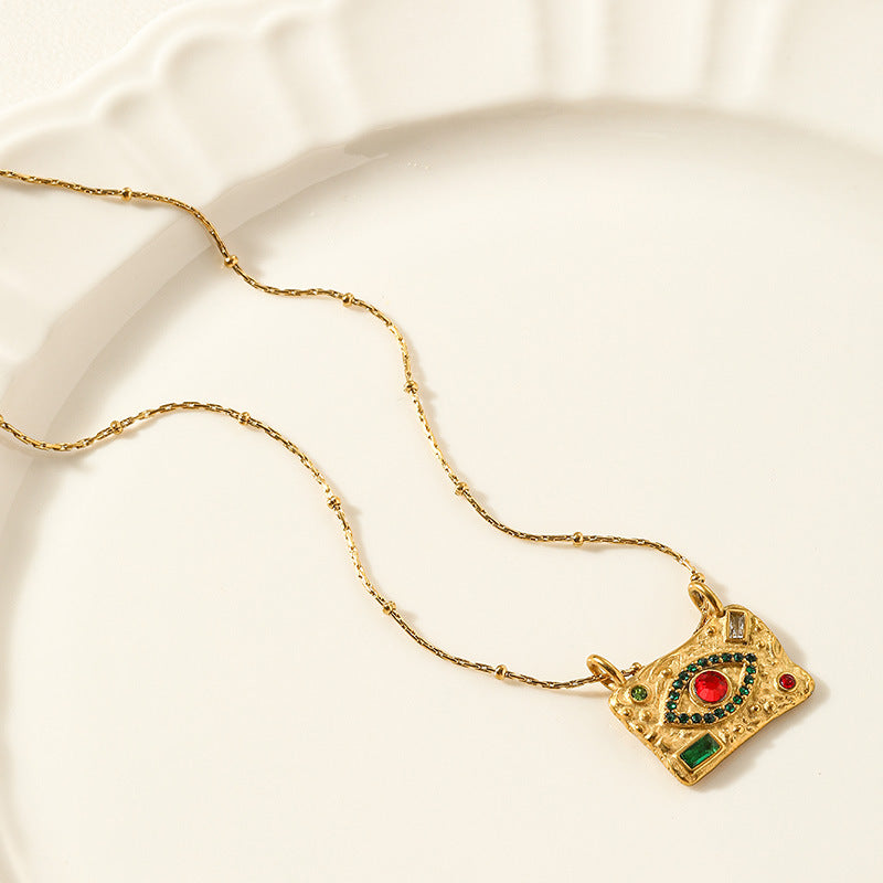 Gold Evil Eye Necklace