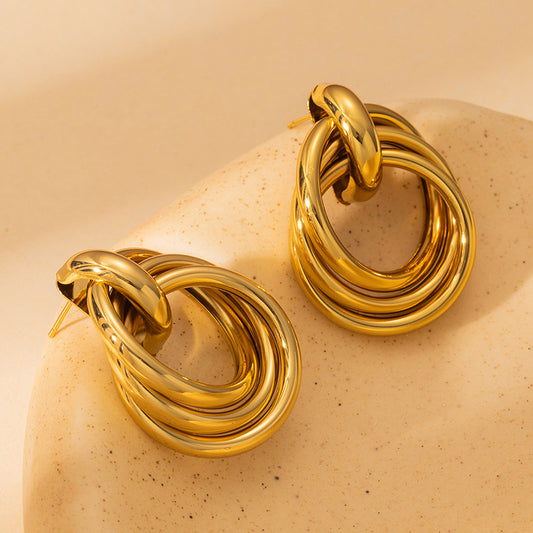 Interlocking Rings Earrings