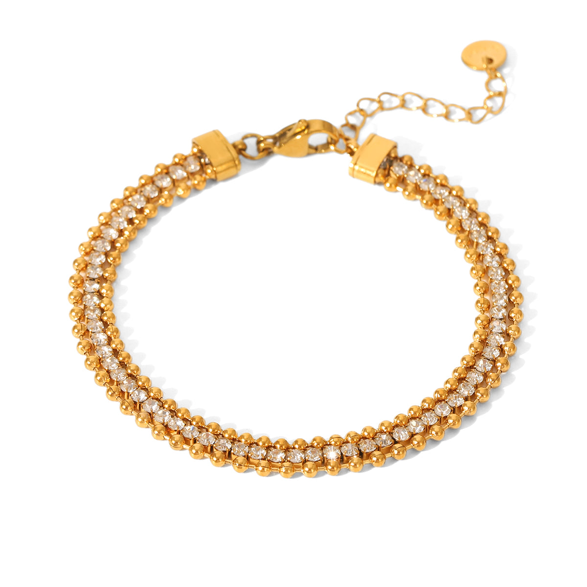 Crystal Tennis Bracelet Layered