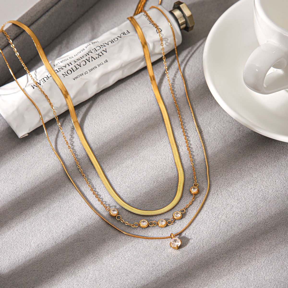 Crystal Layered Necklace