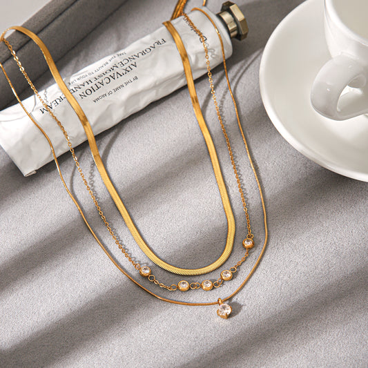 Crystal Layered Necklace