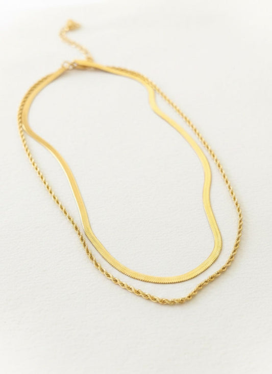 Layered Rope Chain Necklace