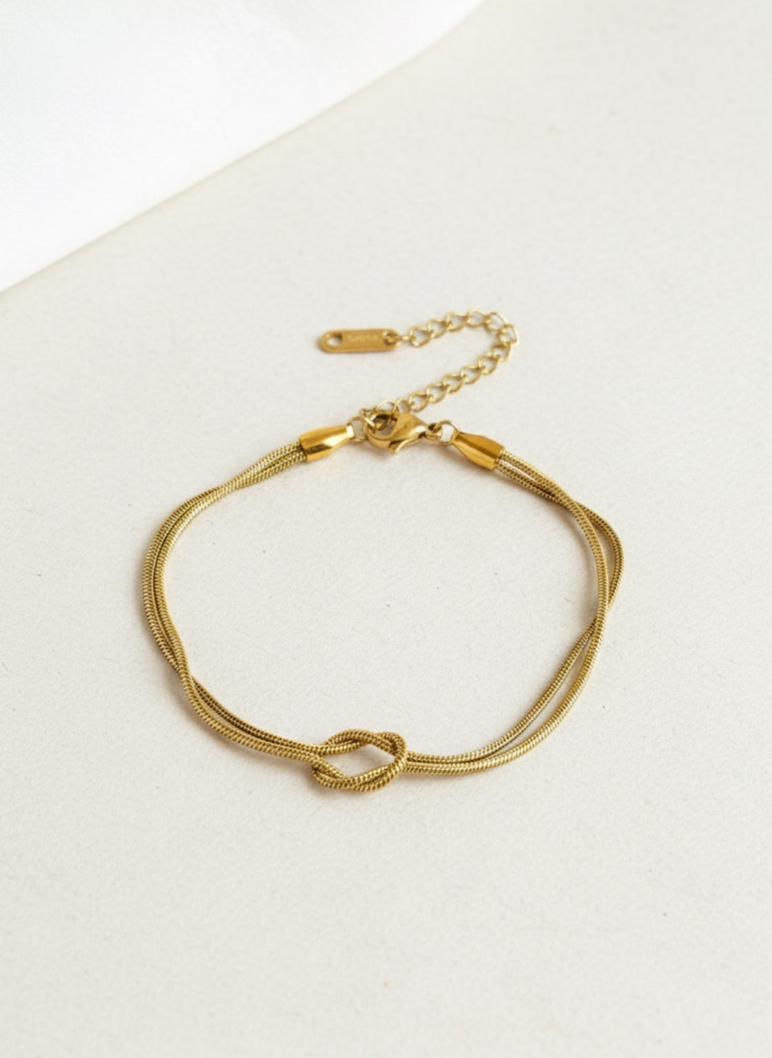 Gold Knot Bracelet Minimalist Bracelet