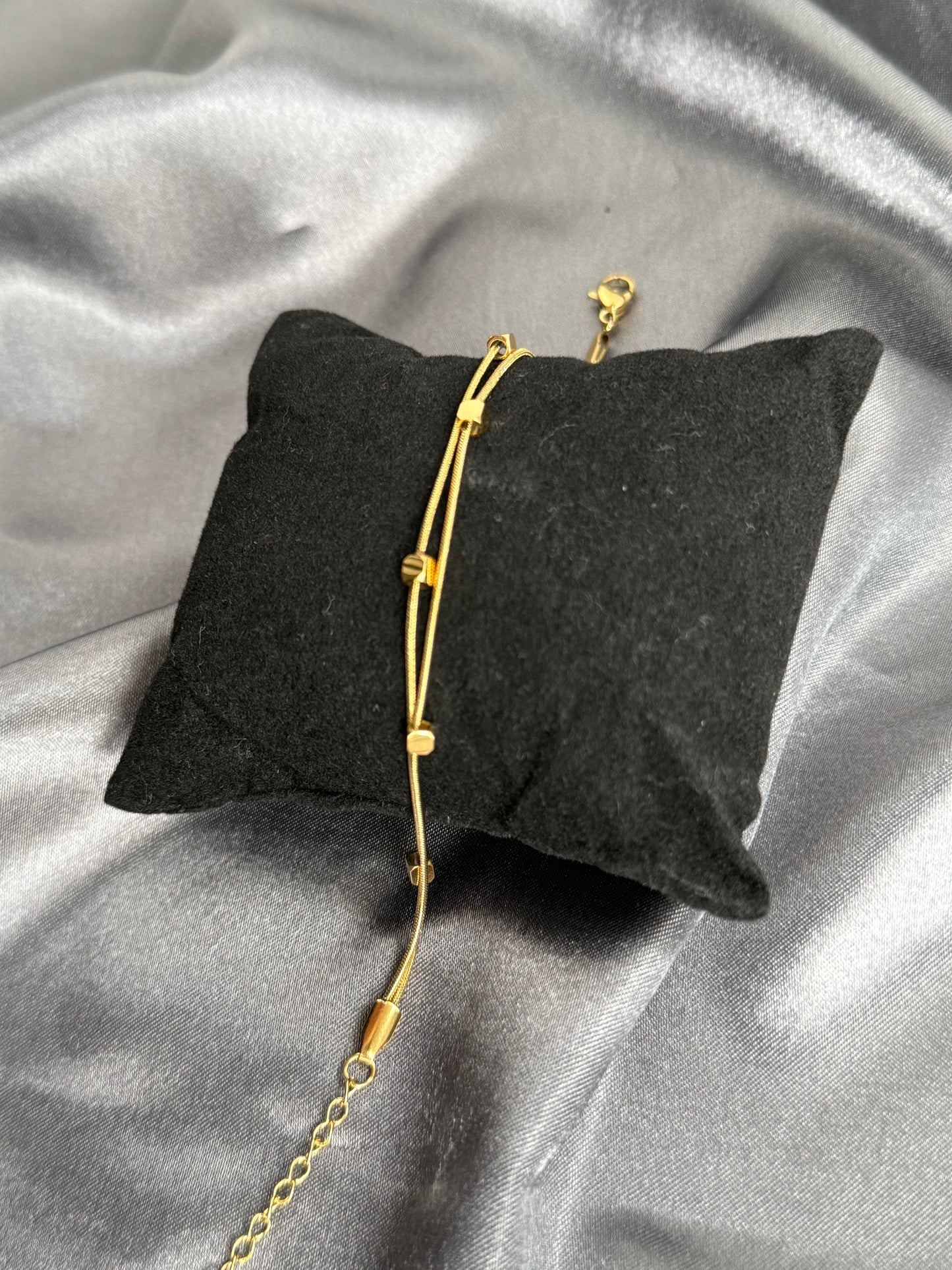 Cube Bead Layer Bracelet