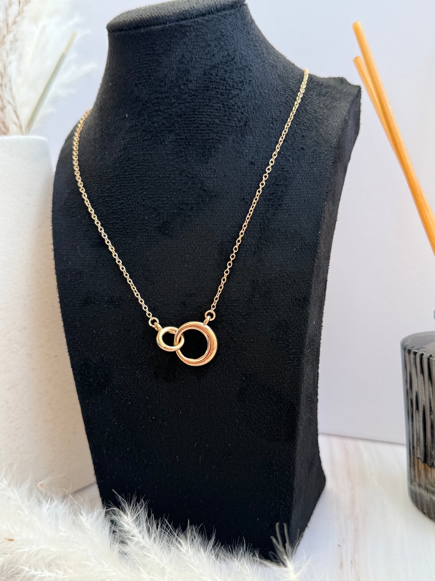 Interlocked Rings Necklace