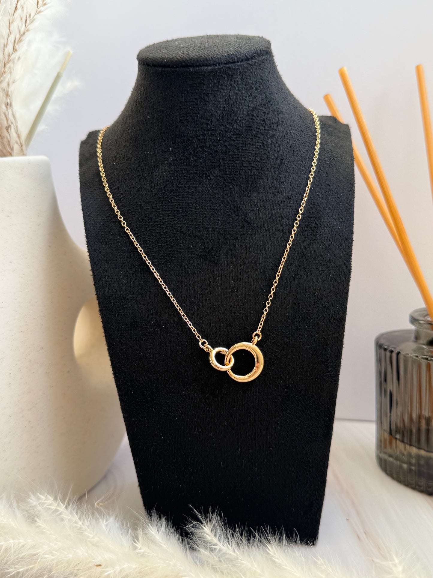Interlocked Rings Necklace