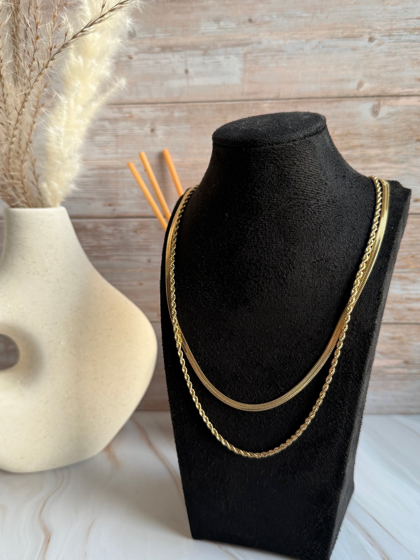 Layered Rope Chain Necklace