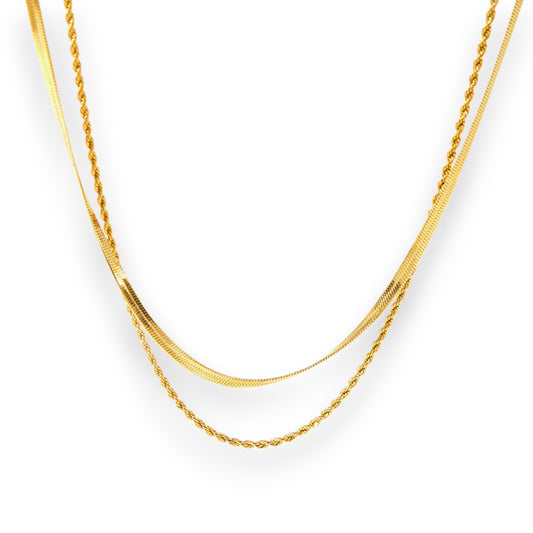 Layered Rope Chain Necklace
