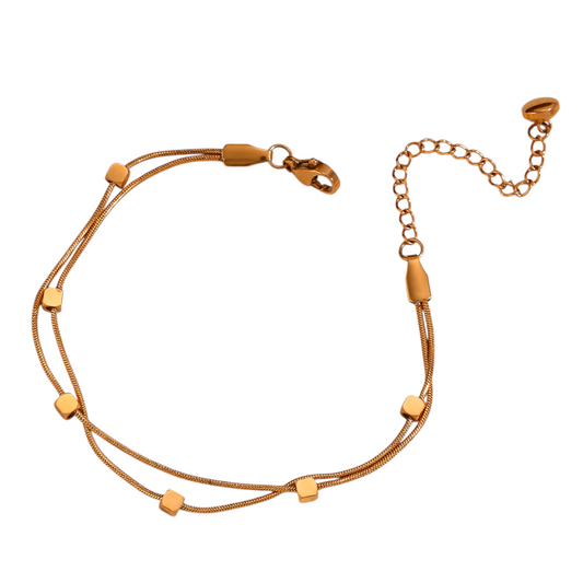 Cube Bead Layer Bracelet